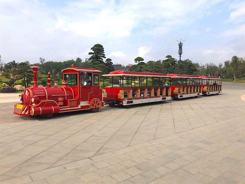 锂电池观光小火车-红色